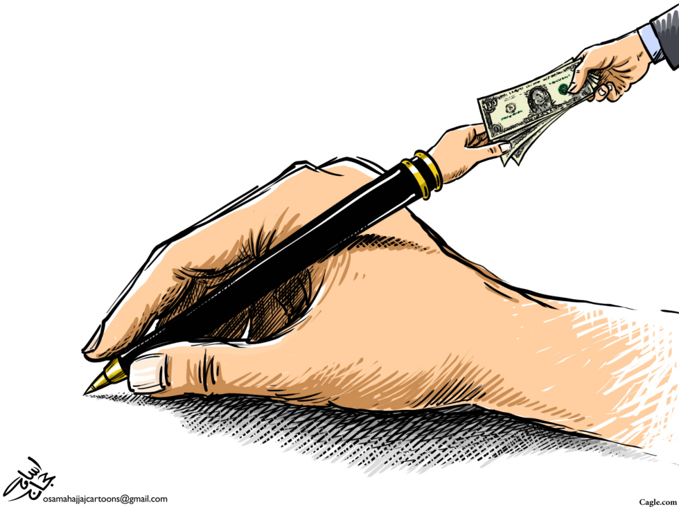  CORRUPTION HANDS by Osama Hajjaj