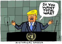 UN SPEECH TRUMP by Schot