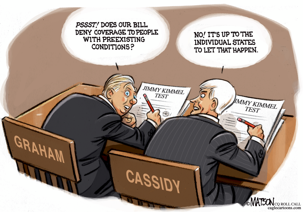  SENATORS GRAHAM AND CASSIDY TAKE THE JIMMY KIMMEL TEST by RJ Matson