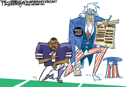 TAKE A KNEE by David Fitzsimmons