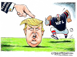 TRUMP AND NFL RESPONSE by Dave Granlund