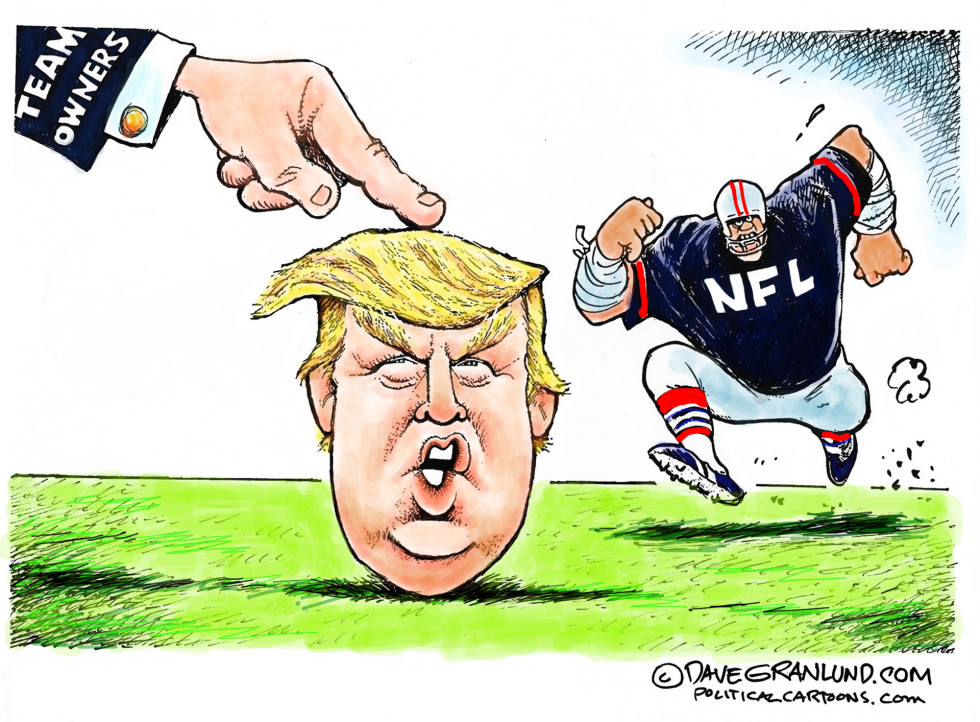  TRUMP AND NFL RESPONSE by Dave Granlund