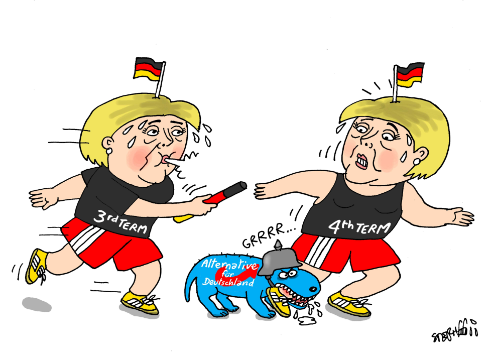  MERKELS FOURTH TERM by Stephane Peray