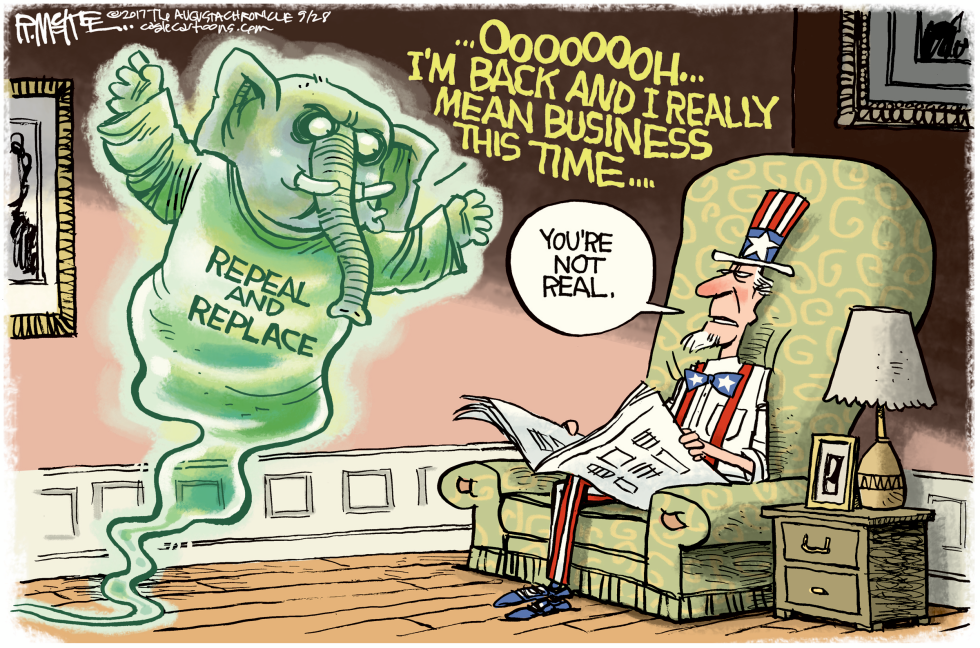  GOP GHOST by Rick McKee