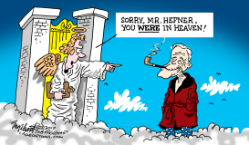 HUGH HEFNER by Bob Englehart