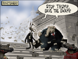 BIPARTISANSHIP TRUMP SWAMP by Sean Delonas