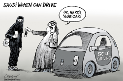 SAUDI WOMEN CAN DRIVE by Patrick Chappatte