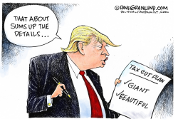 TRUMP AND TAX PLAN DETAILS by Dave Granlund