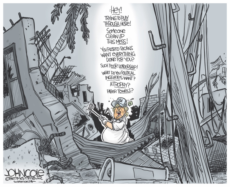  TRUMP IN PUERTO RICO by John Cole