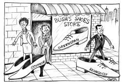 BUSH'S SHOE STORE - B&W CORRECT by Christo Komarnitski