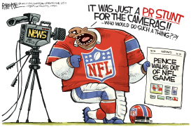 NFL STUNT by Rick McKee