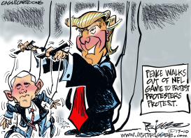 TRUMP 'N' PENCE by Milt Priggee