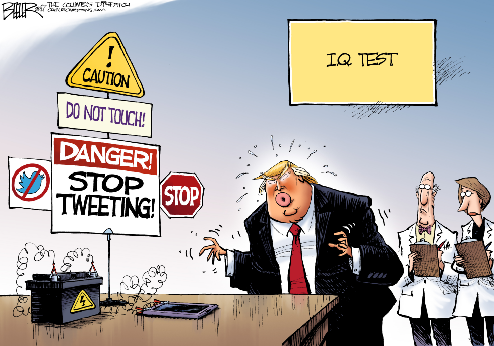  IQ TEST by Nate Beeler