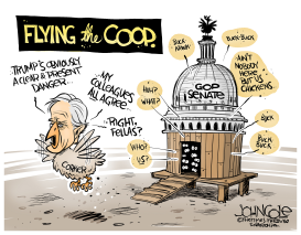 CORKER FLIES THE COOP by John Cole