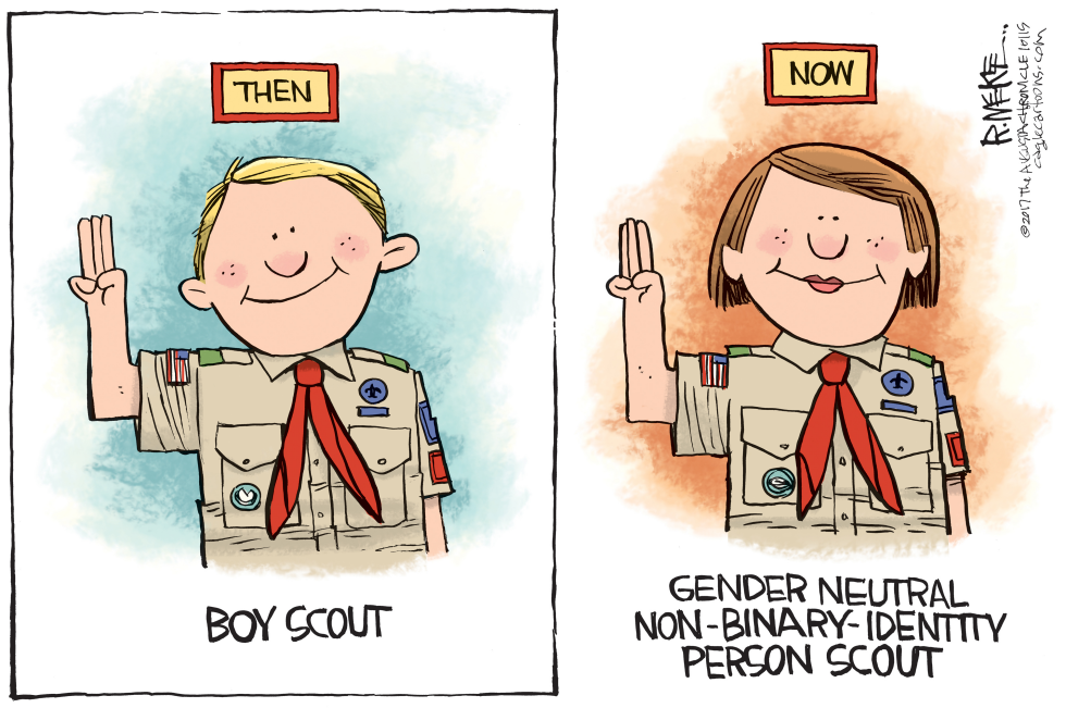  PERSON SCOUT by Rick McKee