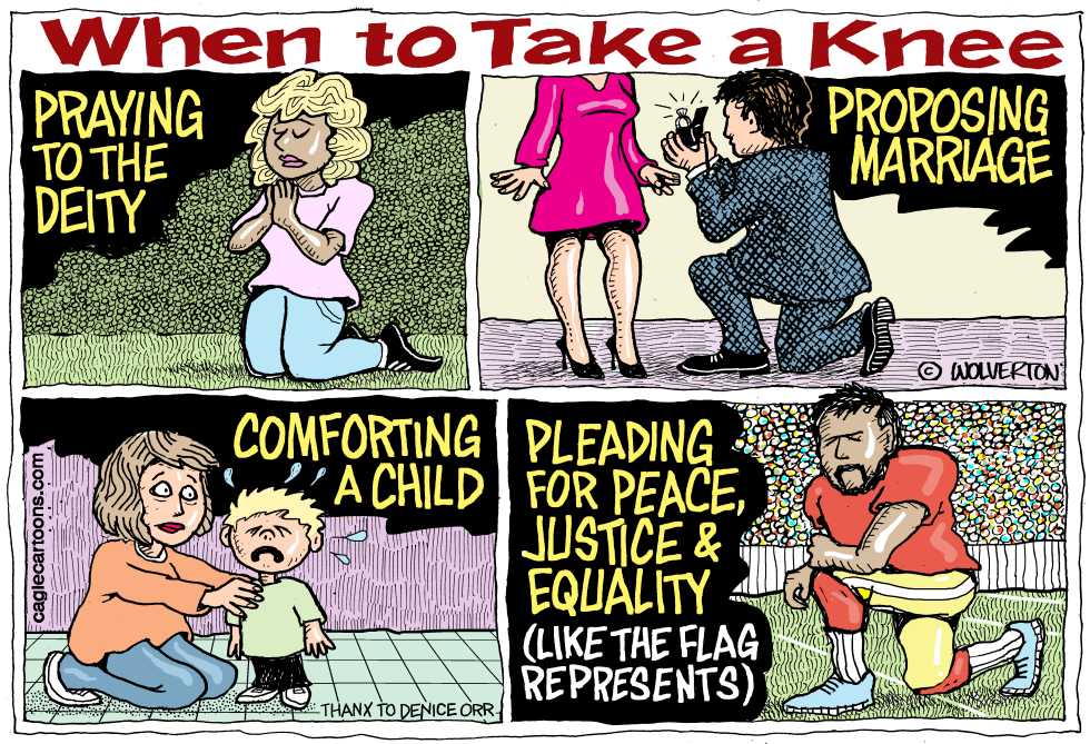  WHEN TO TAKE A KNEE by Wolverton