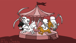 GRIM REAPER MERRY GO ROUND by Sergei Elkin