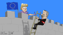 MERKEL IN TURKEY by Sergei Elkin