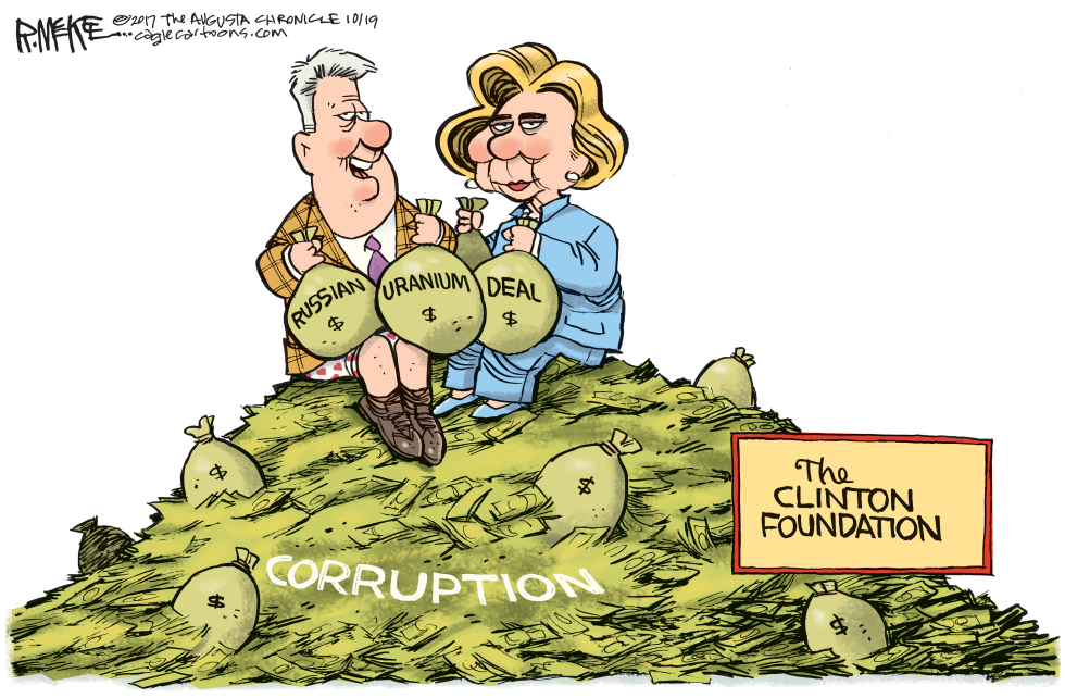  CLINTON FOUNDATION by Rick McKee