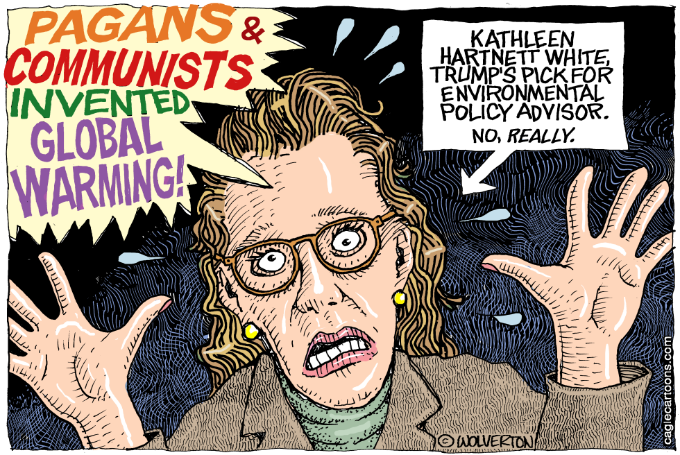  KATHLEEN HARTNETT WHITE ON GLOBAL WARMING by Wolverton