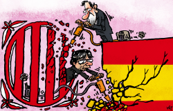 SPAIN'S DECONSTRUCTION by Kap