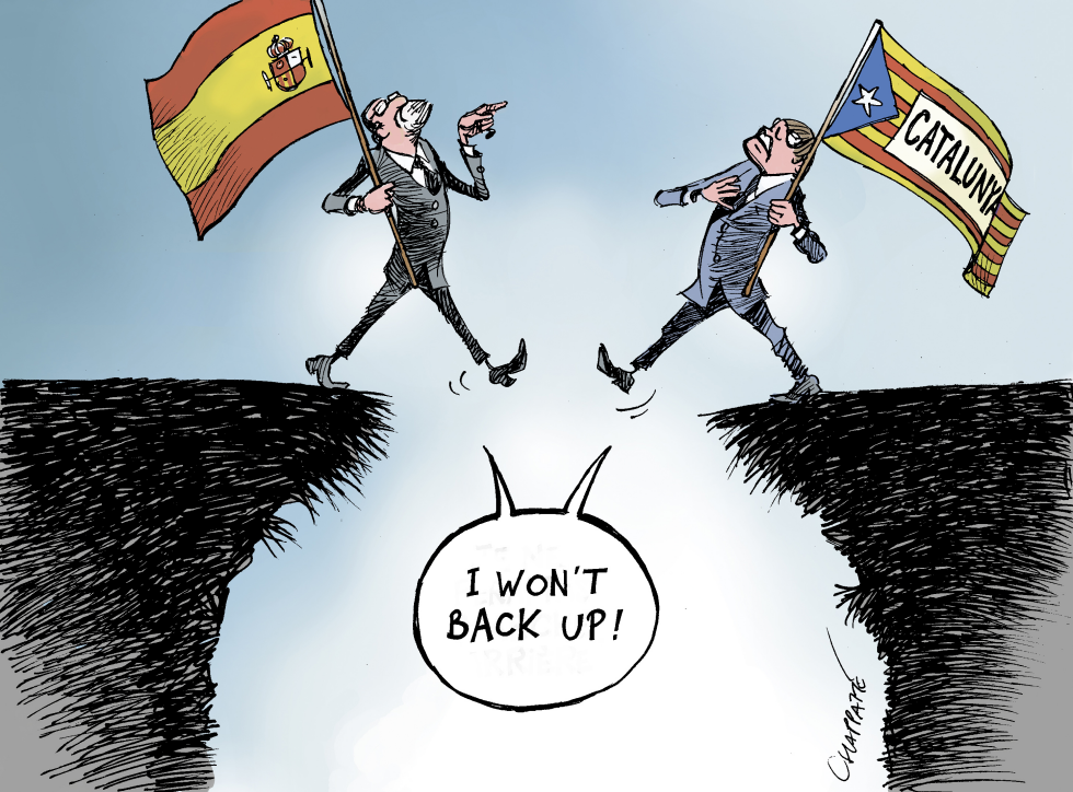  CATALONIA, THE POINT OF NO RETURN by Patrick Chappatte