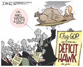 DEFICIT HAWK AU JUS by John Cole