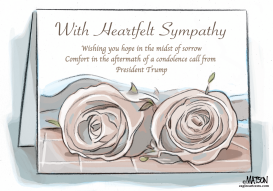 GOLD STAR SYMPATHY CARD by RJ Matson