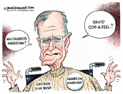 GEORGE HW BUSH SEX ASSAULT by Dave Granlund