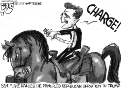 SEN JEFF FLAKE by Pat Bagley