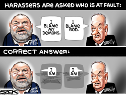 HARASSER'S FAULT by Steve Sack