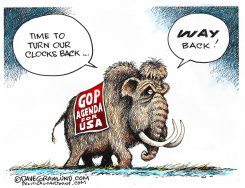 TURN CLOCKS BACK GOP by Dave Granlund