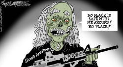 SECOND AMENDMENT ZOMBIE by Bob Englehart