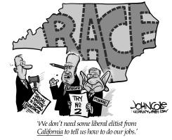 LOCAL NC BERGER AND MOORE RACIAL GERRYMANDER by John Cole