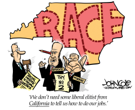 LOCAL NC BERGERMOORE RACIAL GERRYMANDER by John Cole