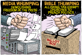 DESTROYING MEDIA AND EMPOWERING RELIGIOUS RIGHT by Wolverton