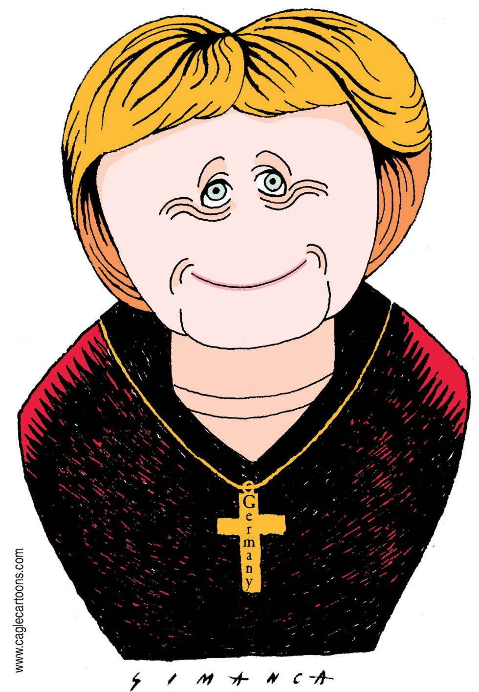  ANGELA MERKEL  by Osmani Simanca