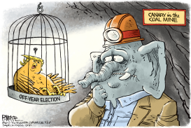 TRUMP CANARY by Rick McKee