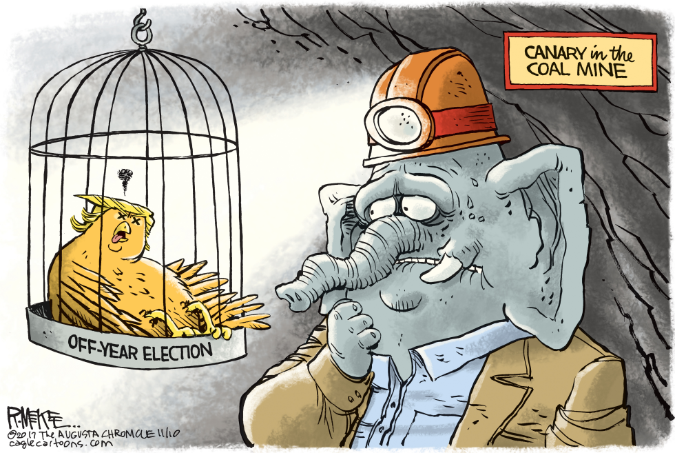  TRUMP CANARY by Rick McKee