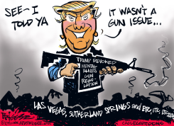 MASS MENTAL ISSUE SHOOTING by Milt Priggee