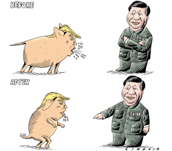 TRUMP AND CHINA  by Osmani Simanca