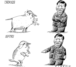 TRUMP AND CHINA by Osmani Simanca