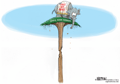 REPUBLICANS STAND ON COLLAPSING MORAL HIGH GROUND by RJ Matson