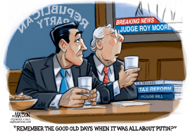 REPUBLICANS WISH PUTIN NEWS WOULD ECLIPSE JUDGE ROY MOORE by RJ Matson