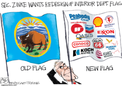 ZINKE FLAG by Pat Bagley