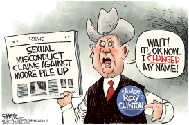 ROY MOORE by Rick McKee