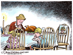 THANKSGIVING MILITARY FAMILY by Dave Granlund