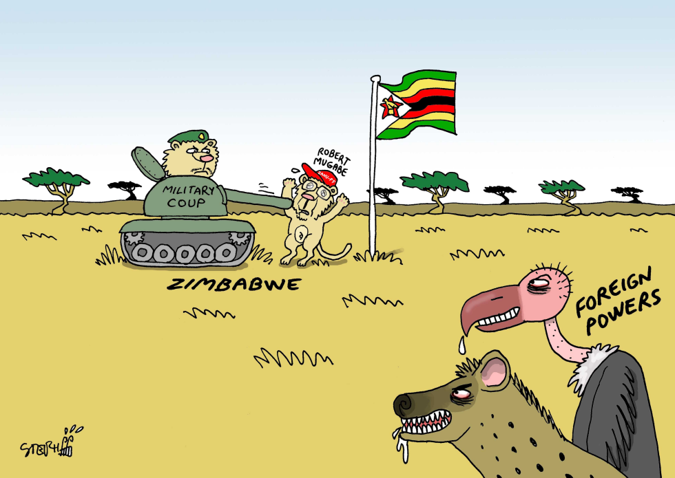  MILITARY COUP IN ZIMBABWE by Stephane Peray