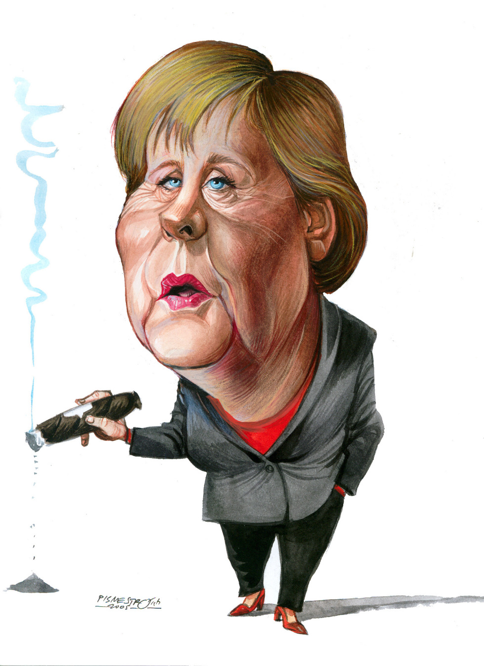  ANGELA MERKEL- FIRST  CHANCELLORS OF GERMANY by Petar Pismestrovic