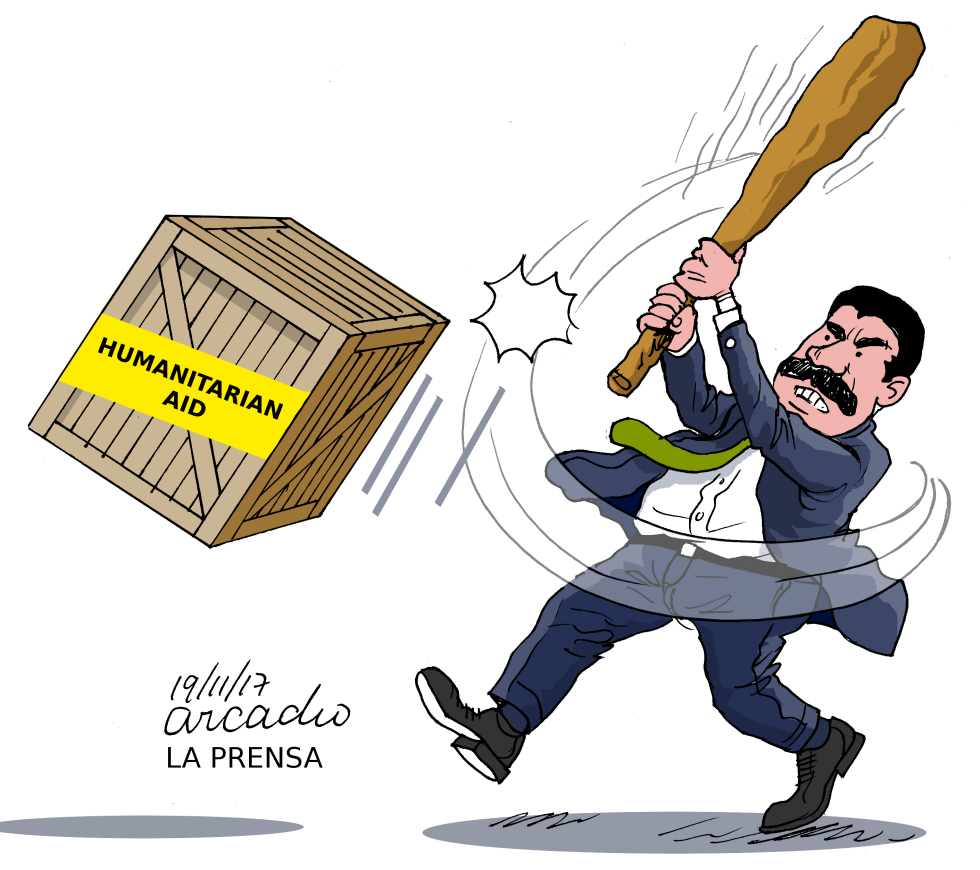  NO HUMANITARIAN AID by Arcadio Esquivel